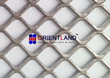 Light Duty Raised And Flat Expanded Metal Mesh , Construction Metal Mesh Rolls