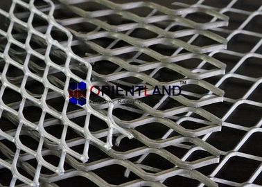 Anti Rust Stretched Metal Mesh , Galvanized Expanded Mesh Cladding Free Sample
